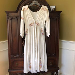 free people embroidered maxi dress